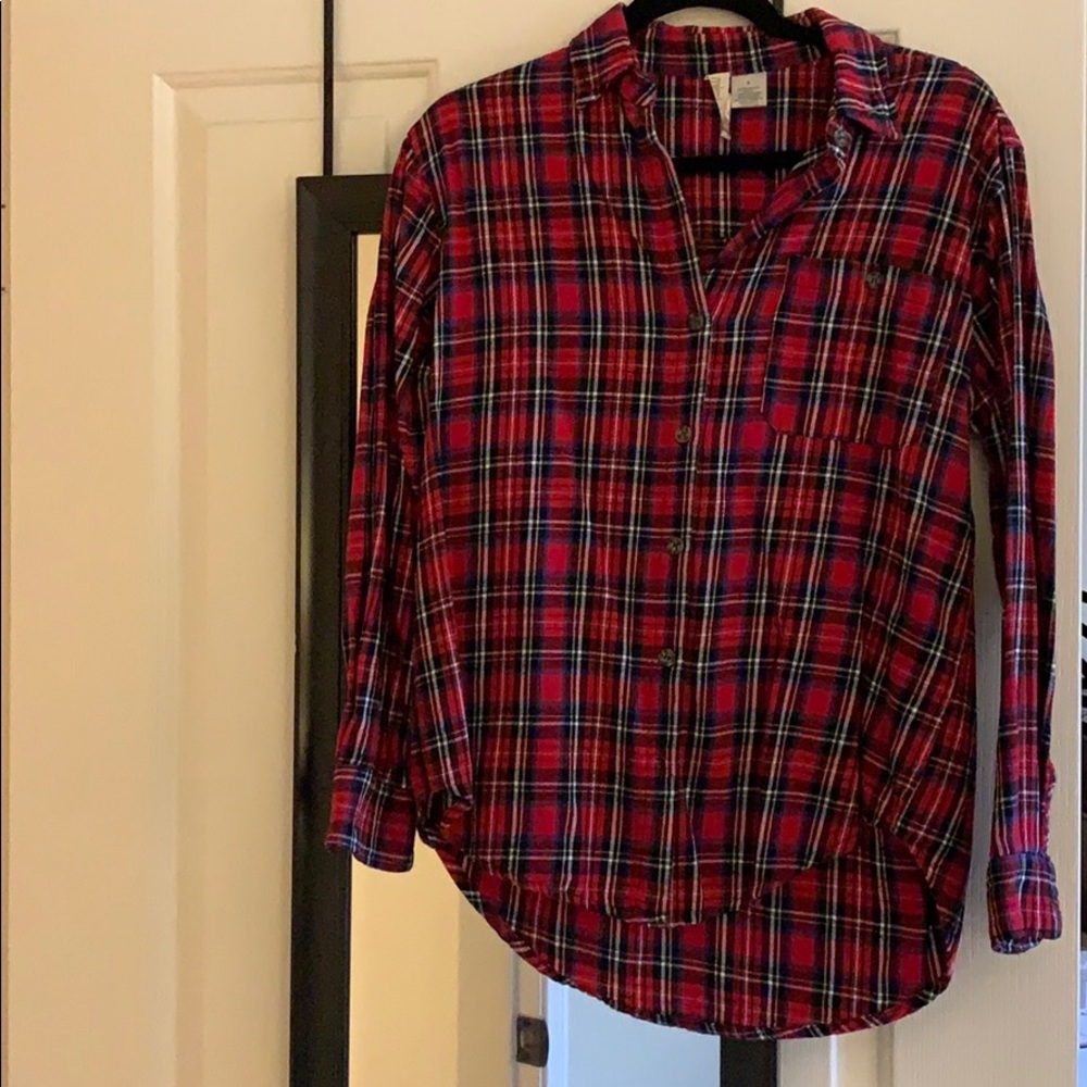 Plaid top